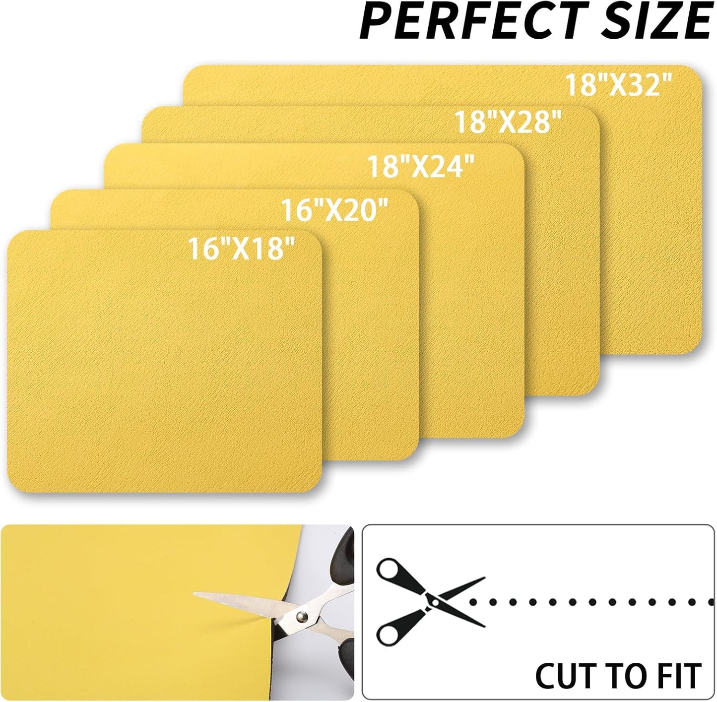 Dish Drying Mat for Kitchen Counter, Heat Resistant Drainer Mats with Non-slip Rubber Backed, Hide