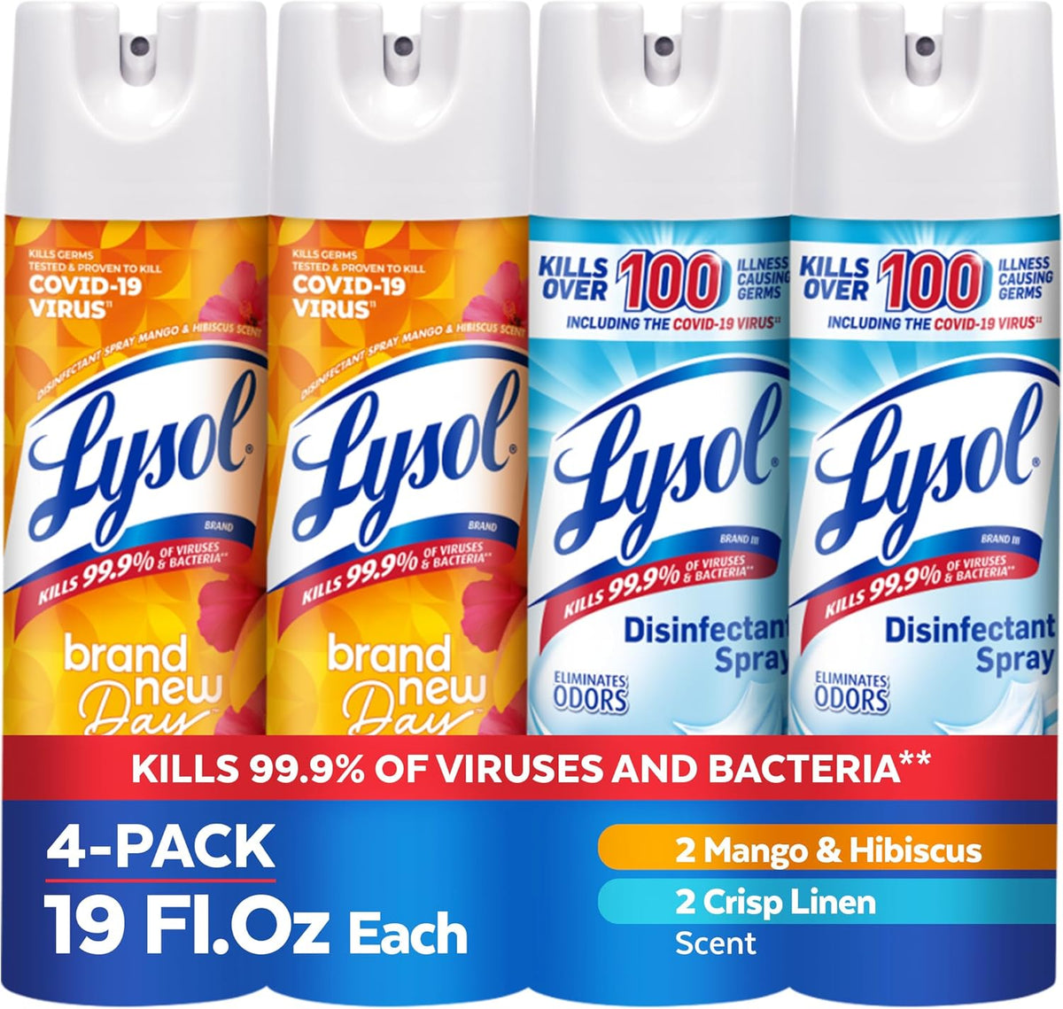 Lysol Disinfectant Spray, Sanitizing and Antibacterial Spray, For Disinfecting and Deodorizing