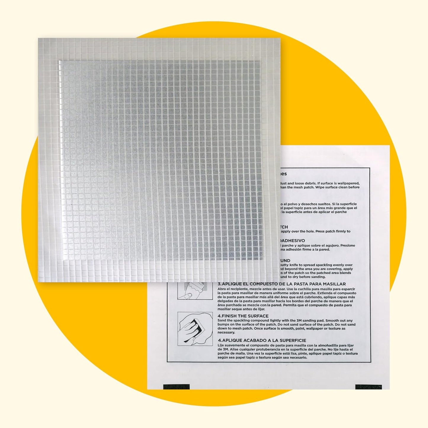 MaxPatch® 4 in. x 4 in. Solid Metal Self-Adhesive Wall Repair Patch (3-Pack) – Durable Galvanized