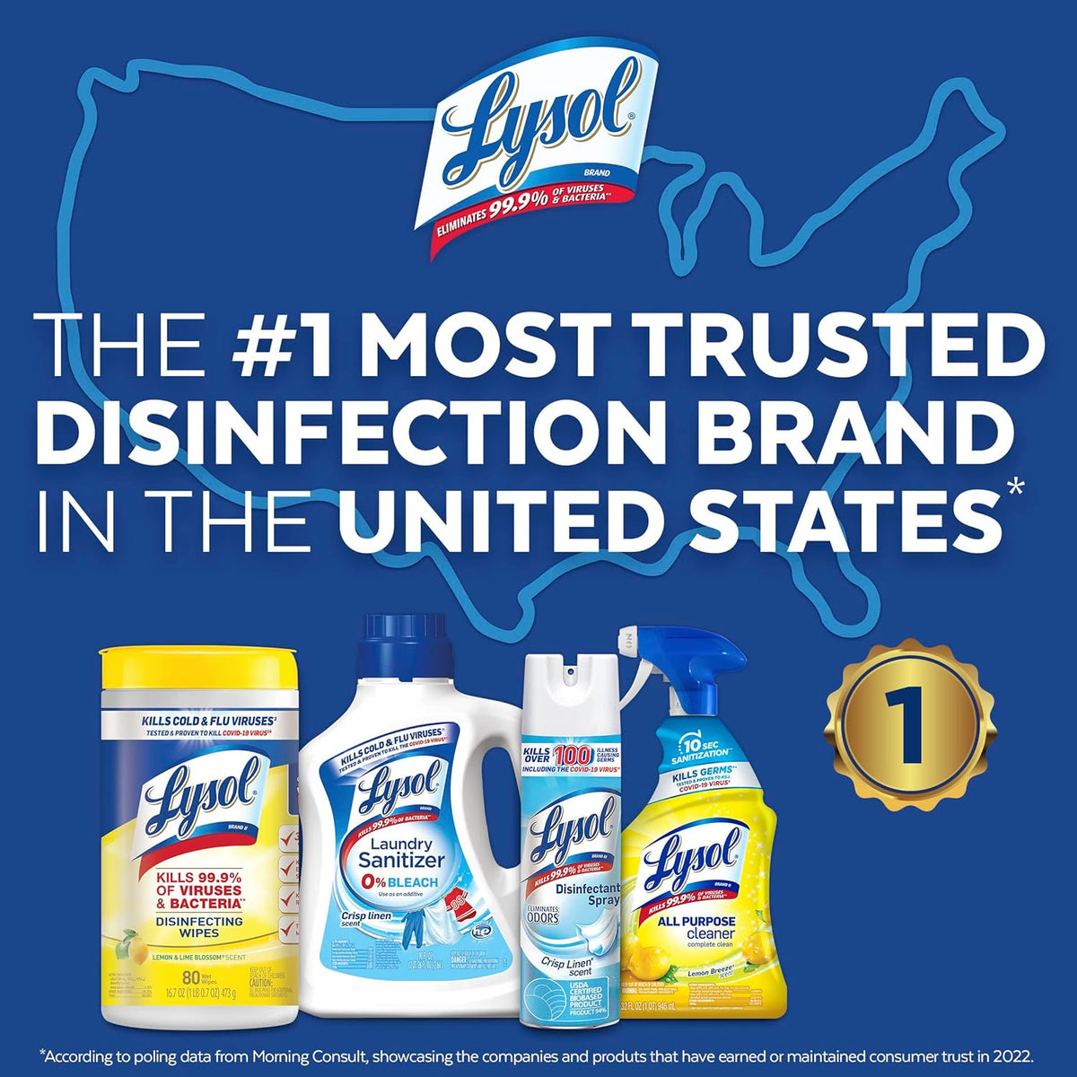Lysol Pro All-Purpose Cleaner, Advanced Deep Cleaning Sanitizing and Disinfecting Spray, For