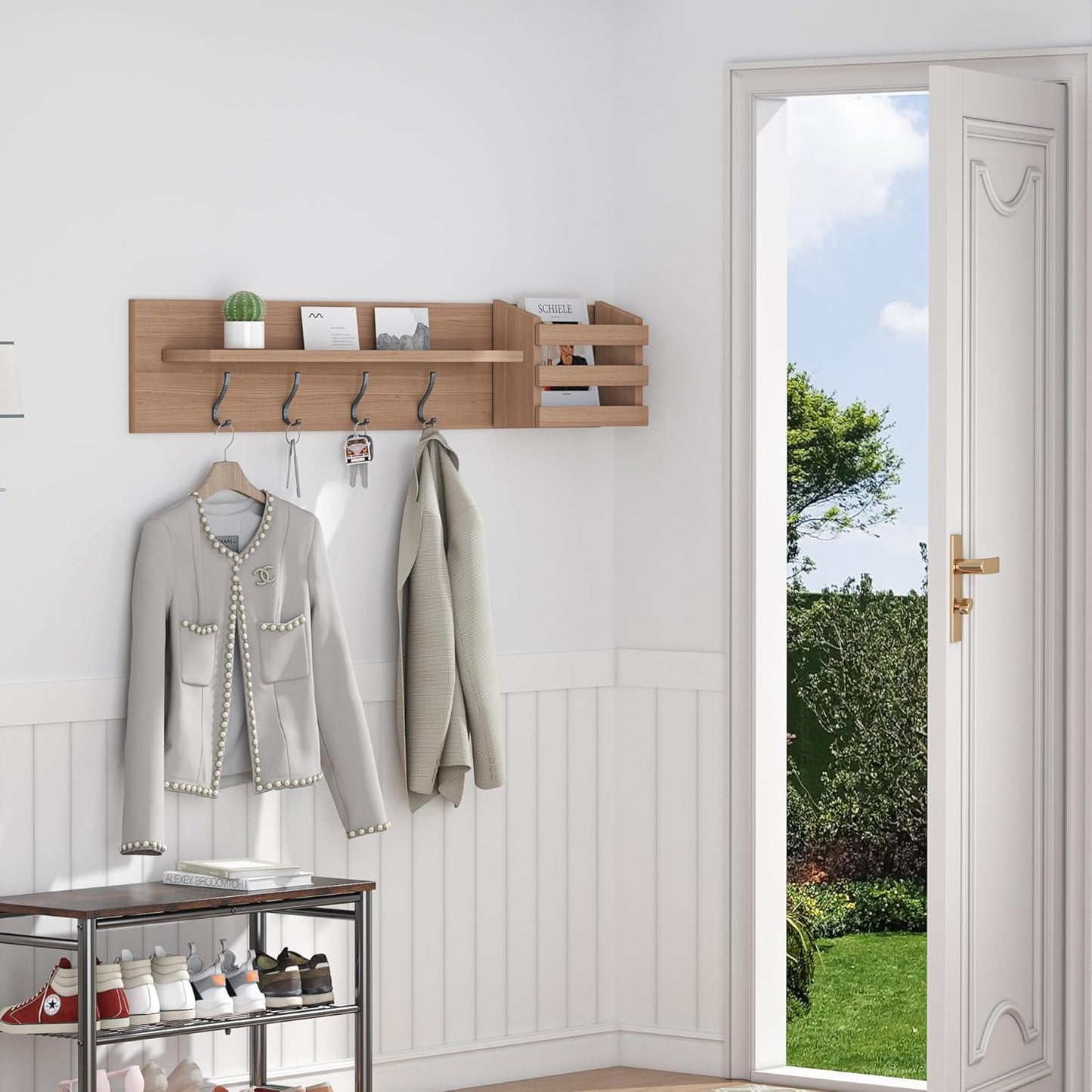 6-Pack Heavy Duty Coat Hooks for Wall Mount - Durable Wall-Mounted Hooks for Hanging Coats
