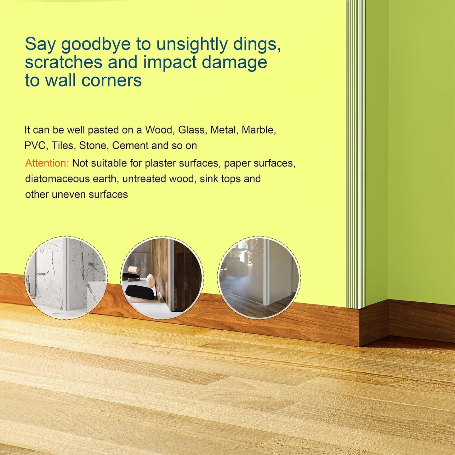 HOMREALM Baby Proofing 7.05ft Long (1.57" Wide) Corner Protector Baby Corner Guards Furniture