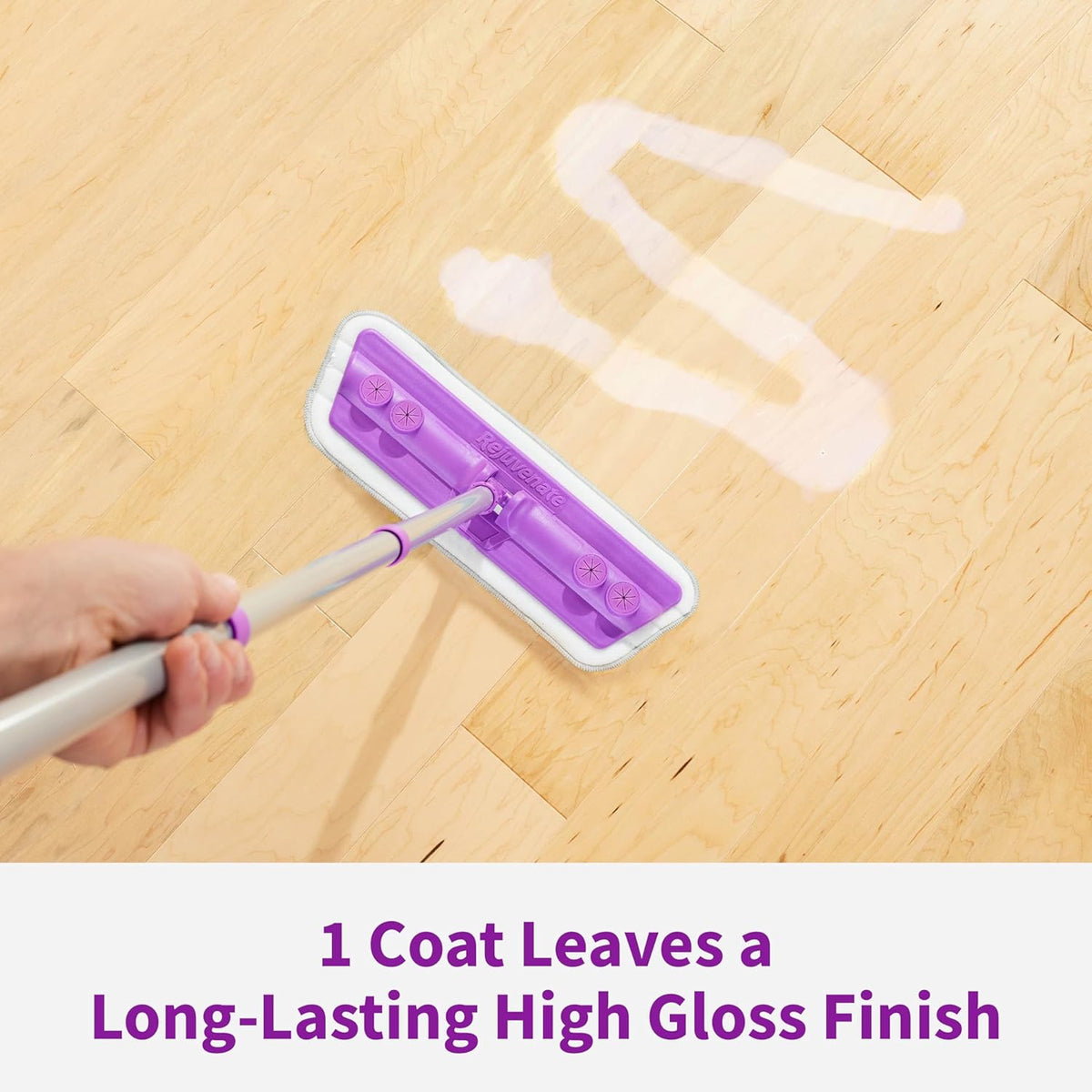 Rejuvenate Professional Wood Floor Restorer and Polish with Durable Finish Non-Toxic Easy Mop On