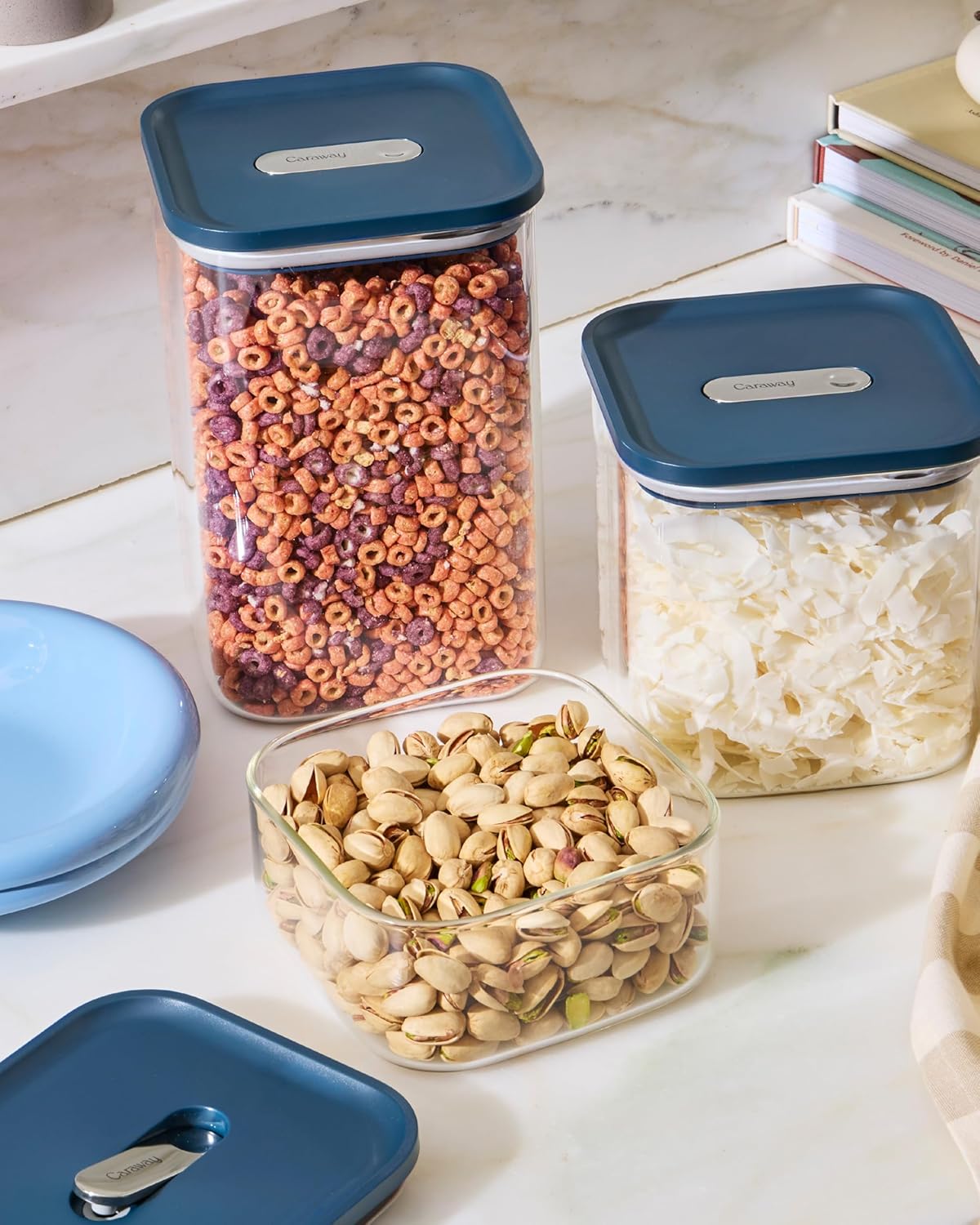 Caraway 14-Piece Glass Airtight Food Storage Containers with Lids – Non-Toxic, BPA-Free Kitchen