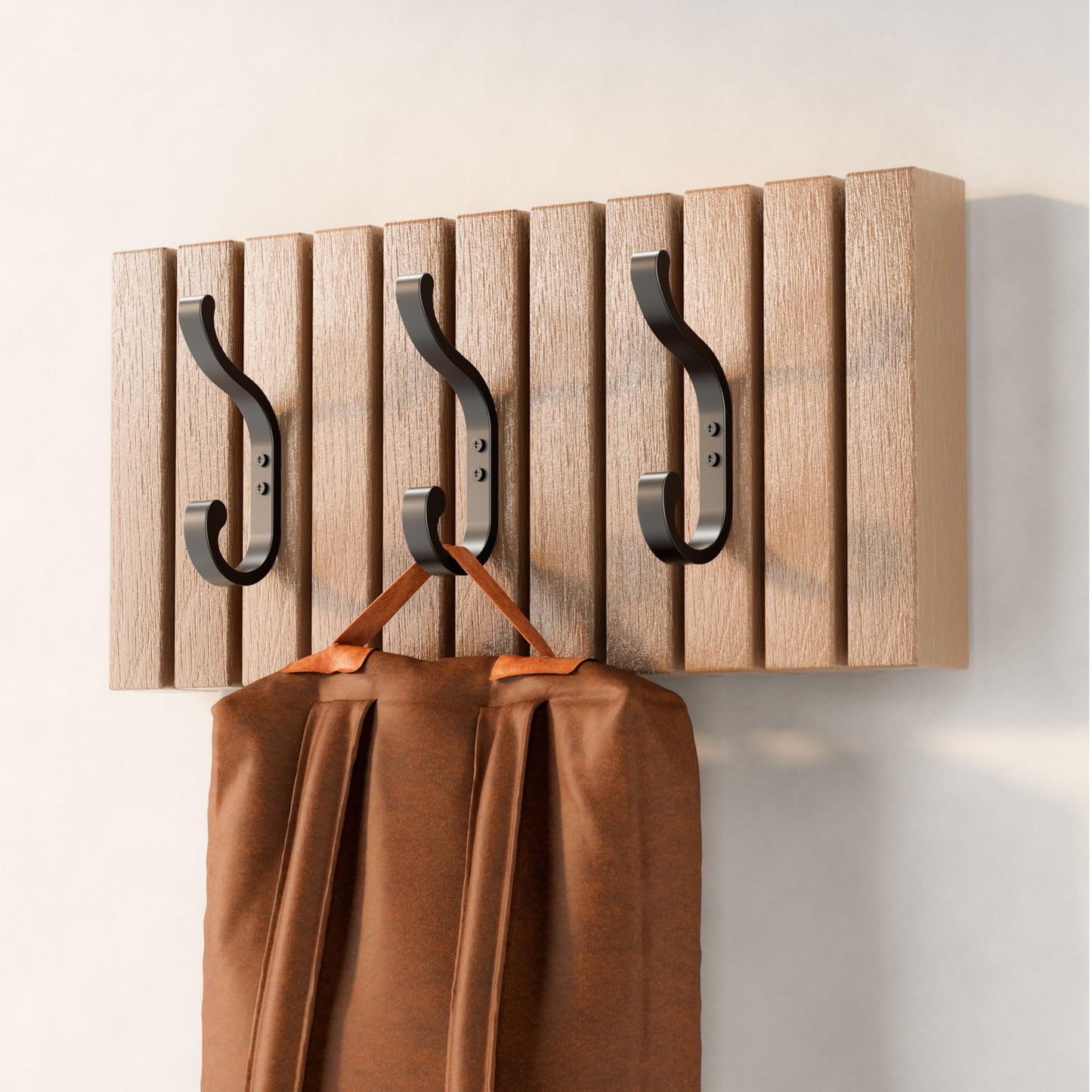 bussdis Coat Hooks Wall Mount for Hanging, Heavy Duty Backpack Hooks for Wall, Hold up to 30 lbs