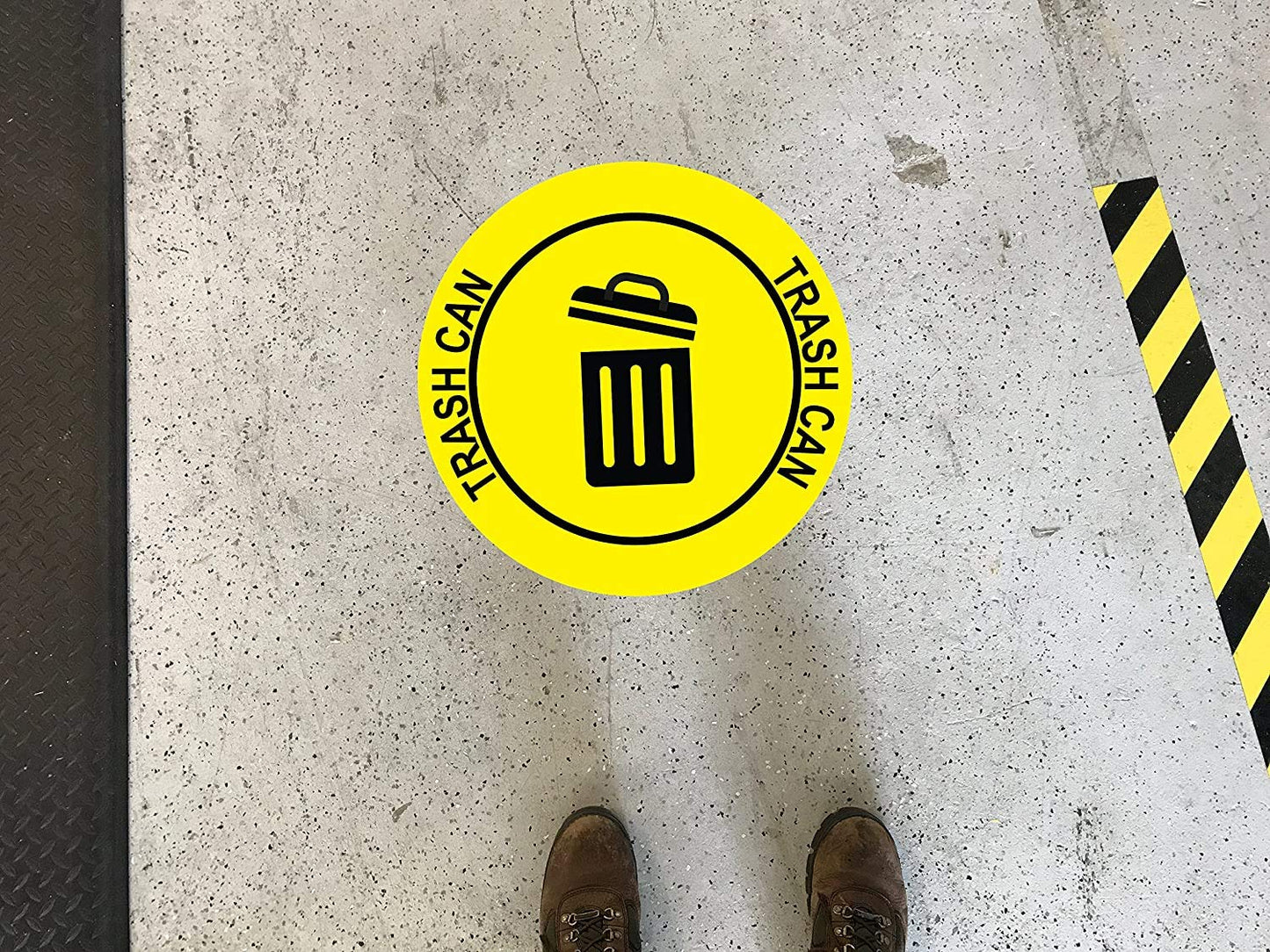"Trash Can" Durable Laminated Vinyl Floor Sign- Sign by Graphical Warehouse- 5S Safety and Security