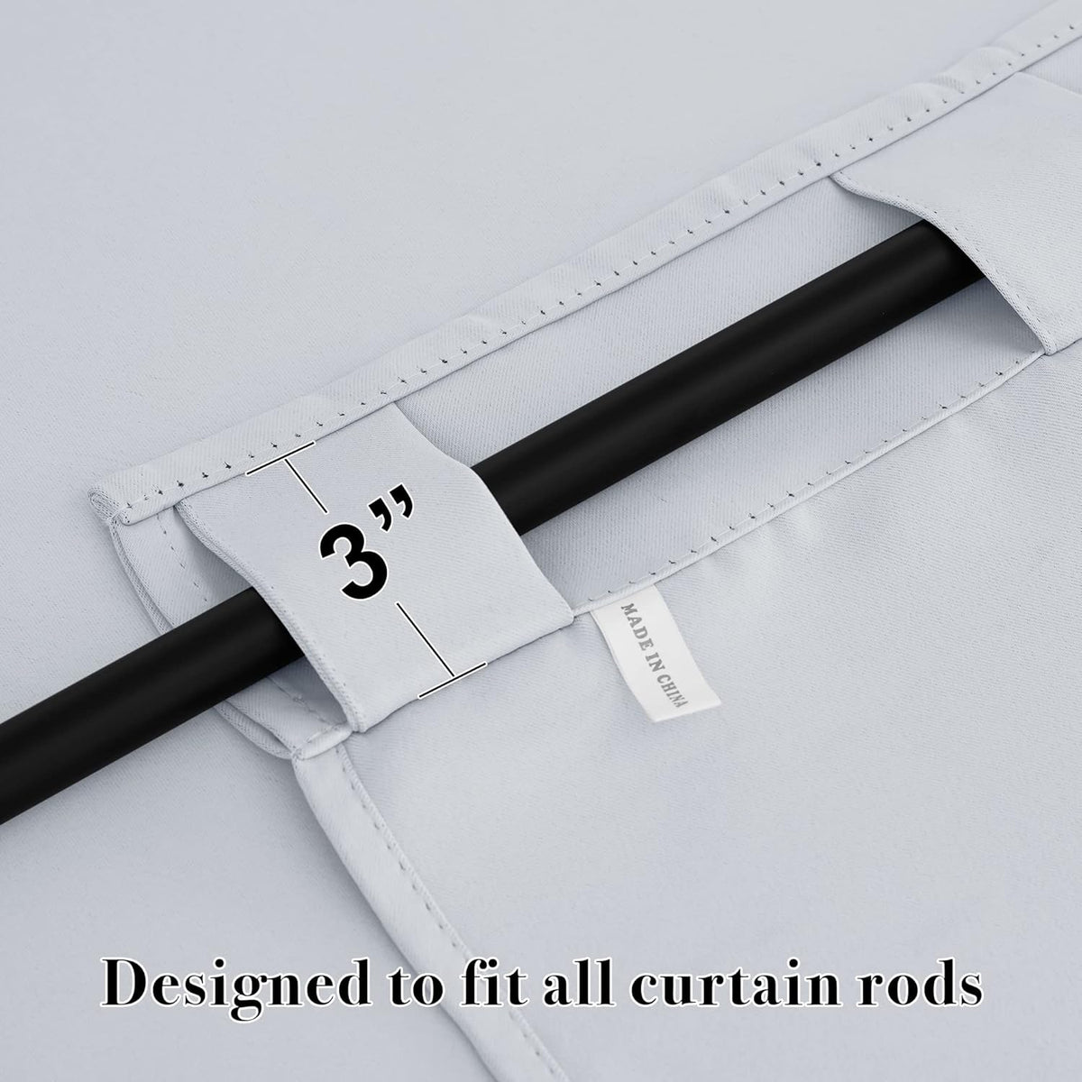 RYB HOME White Curtains for Bedroom - Room Darkening Curtains for Kitchen Cafe, Insulated Energy
