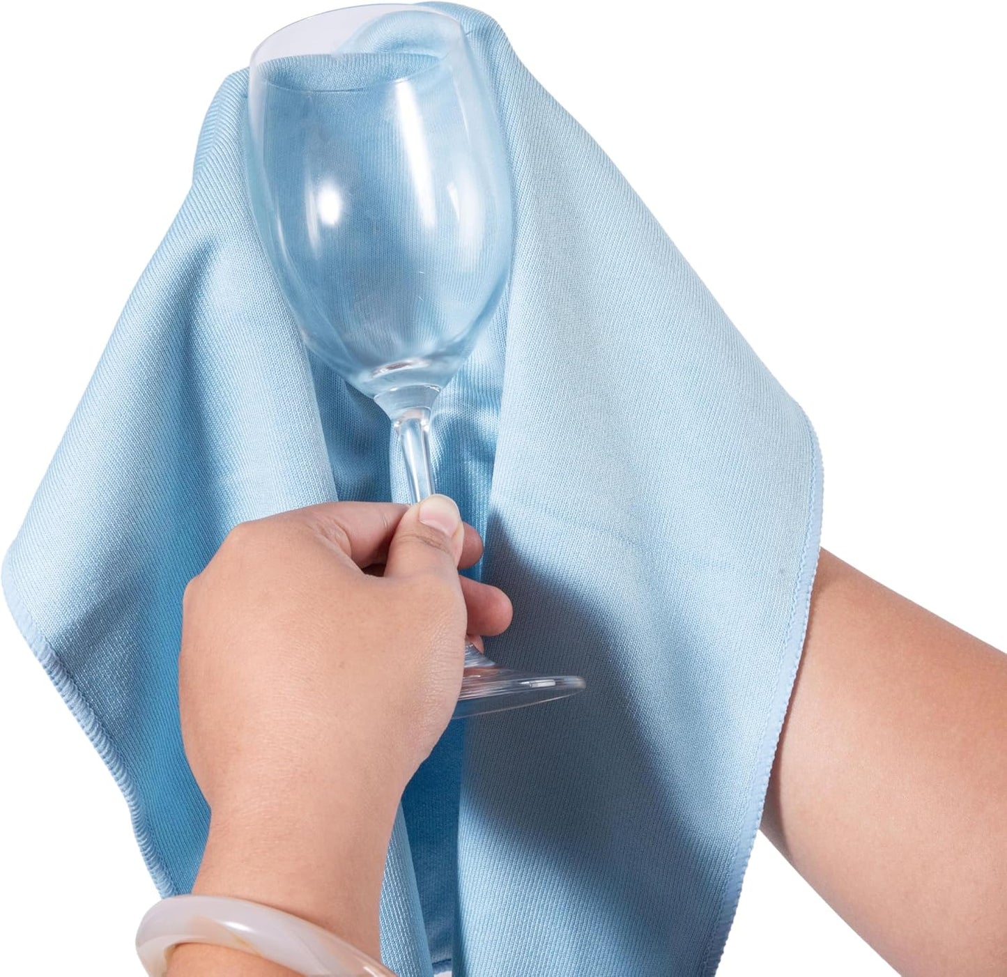 KLNYOO Microfiber Glass Cleaning Cloths Lint Free Streak Free Quickly and Easily Clean Windows &