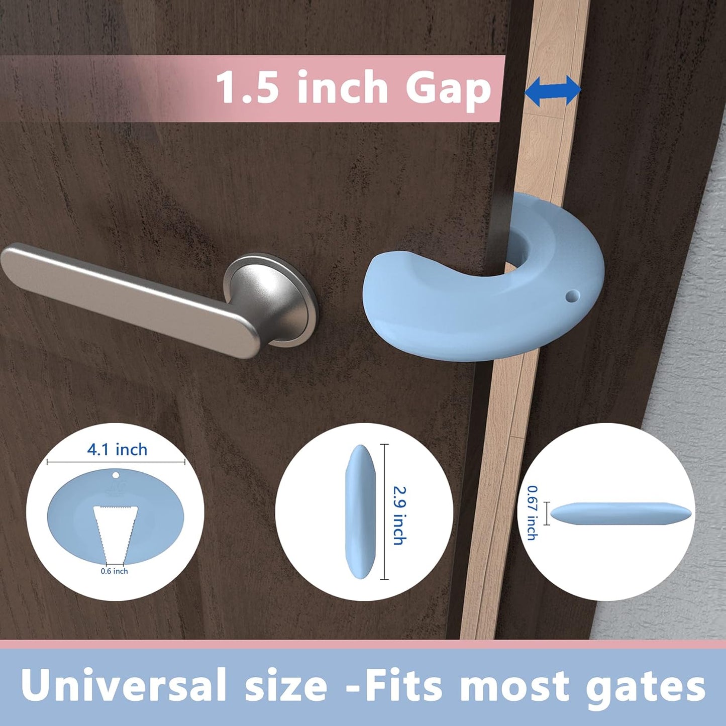 Door Pinch Guard and Door Slam Stopper, Durable Silicone Door Finger Pinch Guard, Prevents Finger