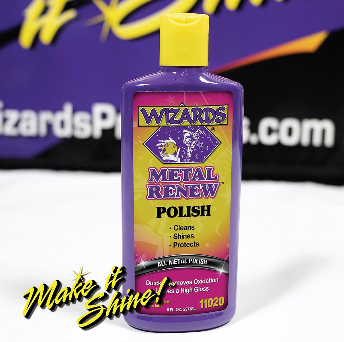 Wizards Metal Polish Cream Metal Renew - Cleans, Shines and Protects All Metals - Cream Fast-Cut