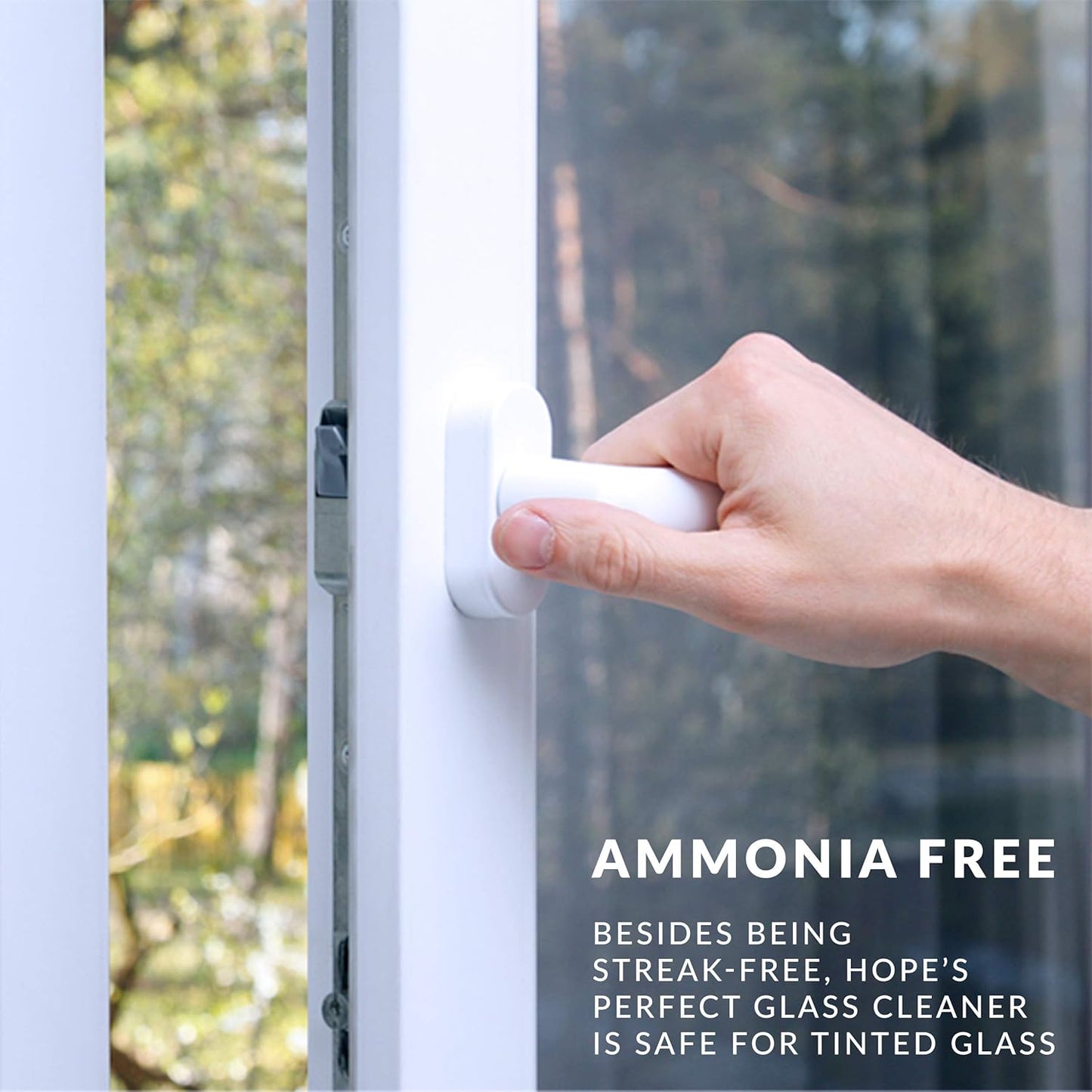 HOPE'S Perfect Glass Cleaner, Streak-Free, Ammonia-Free Window, Mirror, Screen, and Shower Door