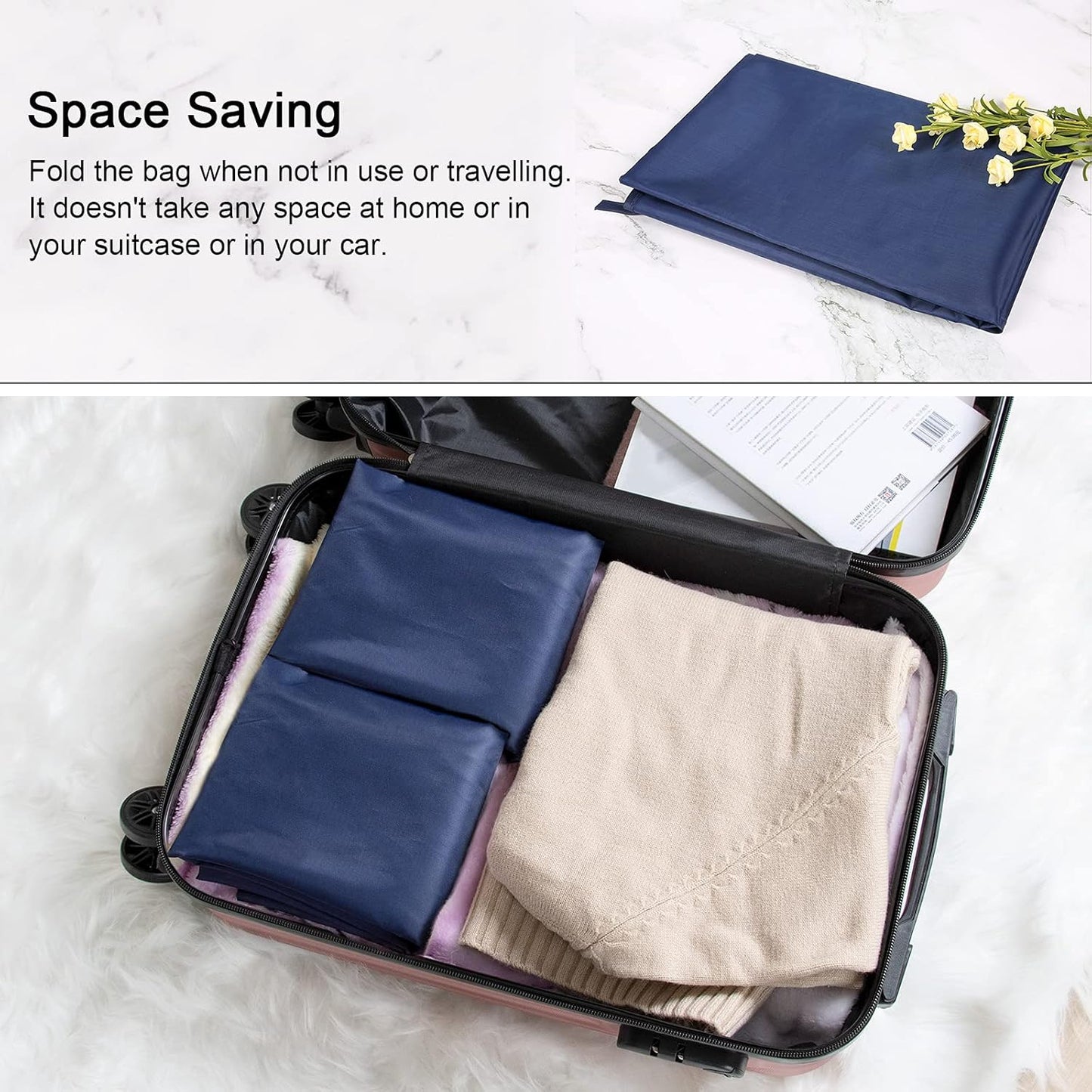 Polecasa Heavy Duty Large Laundry Bag with 130gsm Tear Resistant Fabric and Handles, Easy to Carry