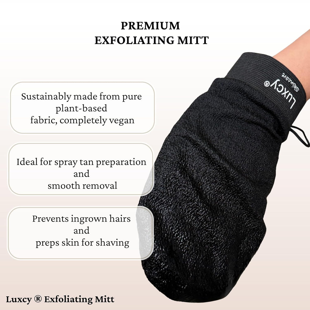Premium Korean Exfoliating Mitt & Body Scrubber Glove, Viscose Fiber Dead Skin Remover for Smooth