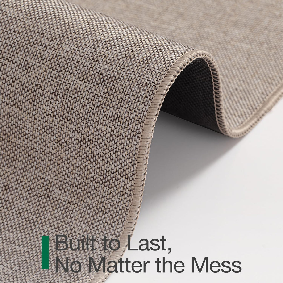 LUMI Ultra Thin Door Mat for Entryway, 32"x48" Low Profile Non Slip Rubber Backing Indoor Doormat