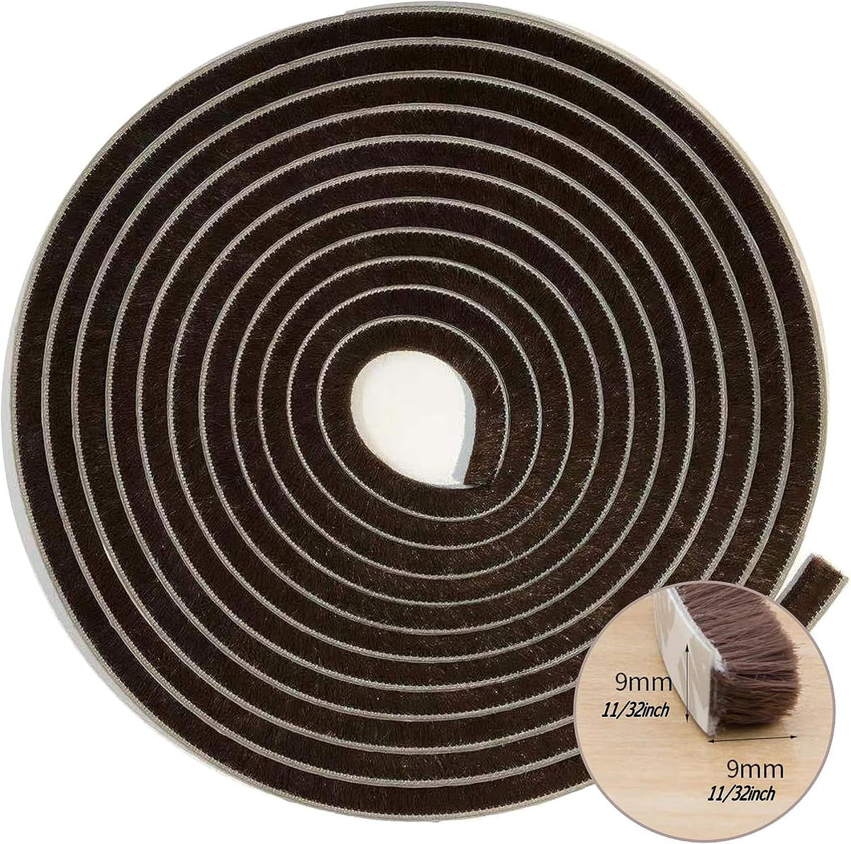 Weather Stripping Brush for Sliding Windows/Doors Frame Side,Pile Self Adhesive Weatherstrip Seal