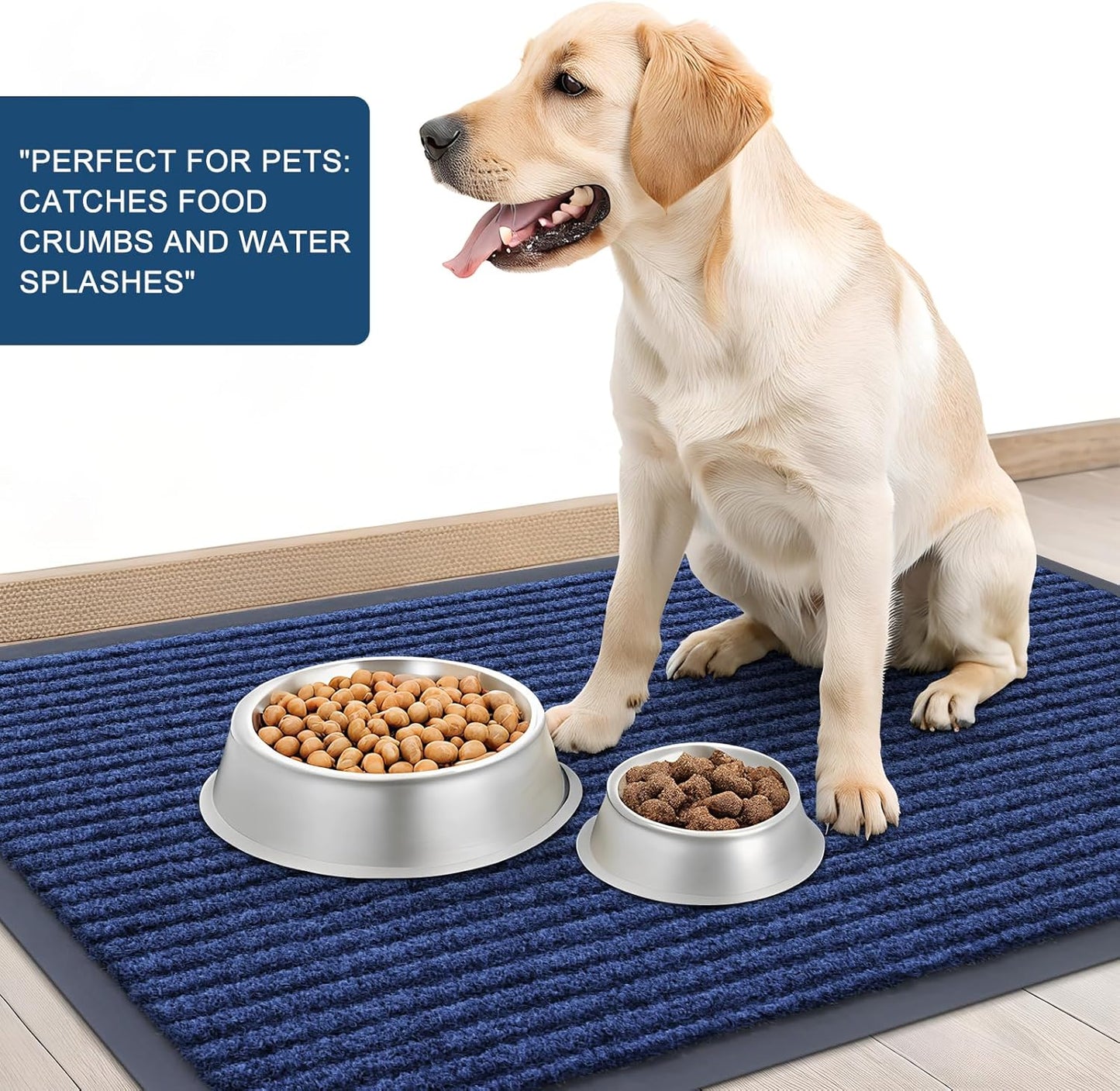 OLANLY Front Door Mat Indoor Outdoor Entrance, Waterproof Heavy Duty Doormat, Fade Resistant, Low