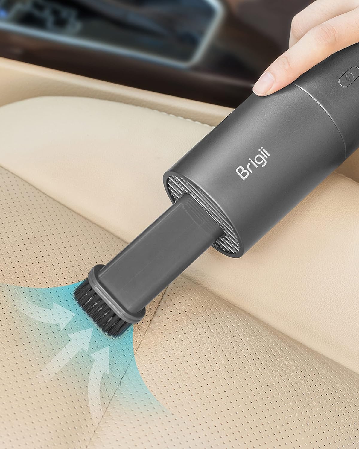 Brigii Mini Vacuum Cleaner,Small Handheld Vacuum Cordless USB Rechargeable,Dust Buster and Blower 2