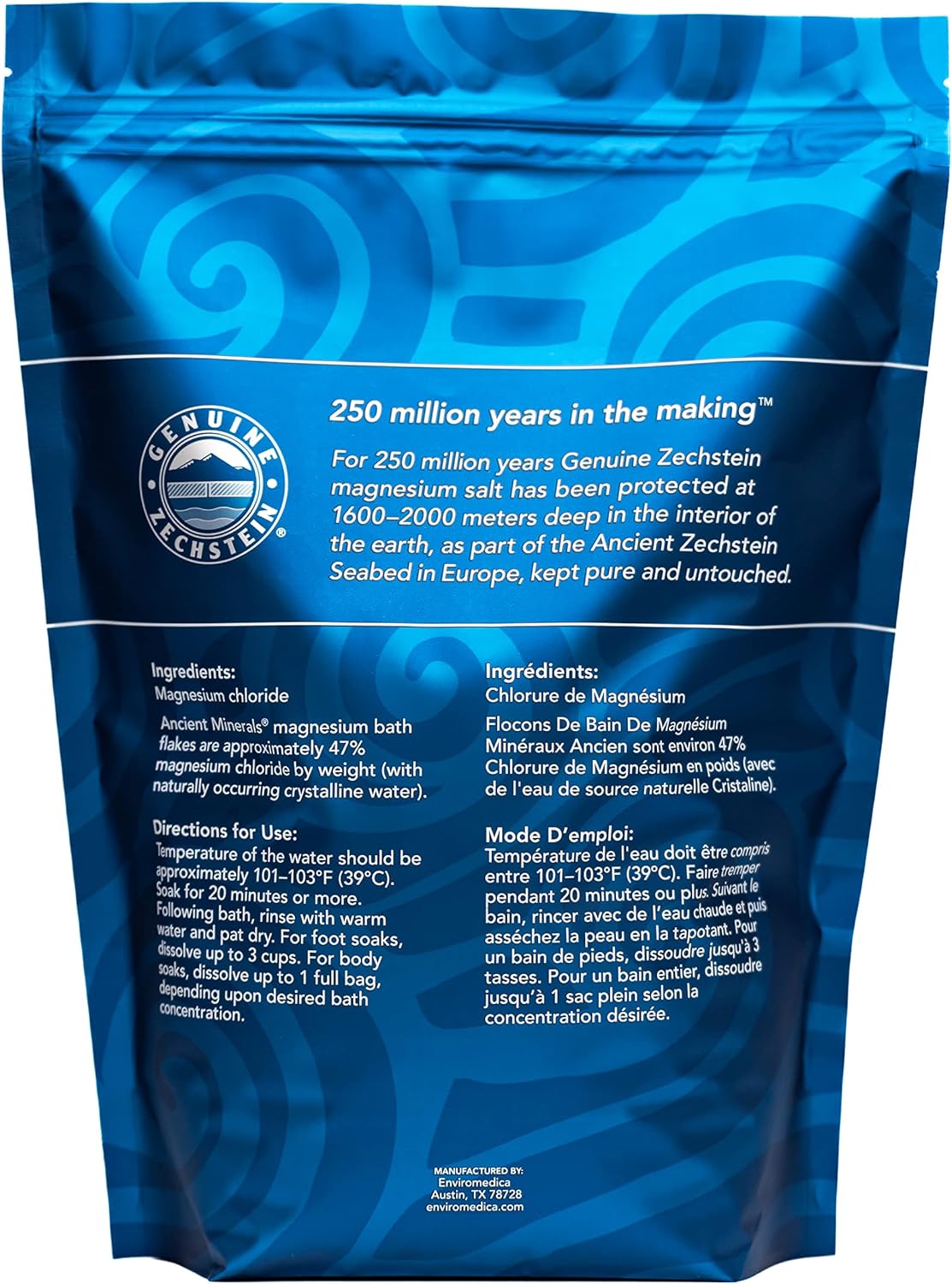 Ancient Minerals Magnesium Bath Flakes – Pure Zechstein Magnesium Chloride for Soaking and