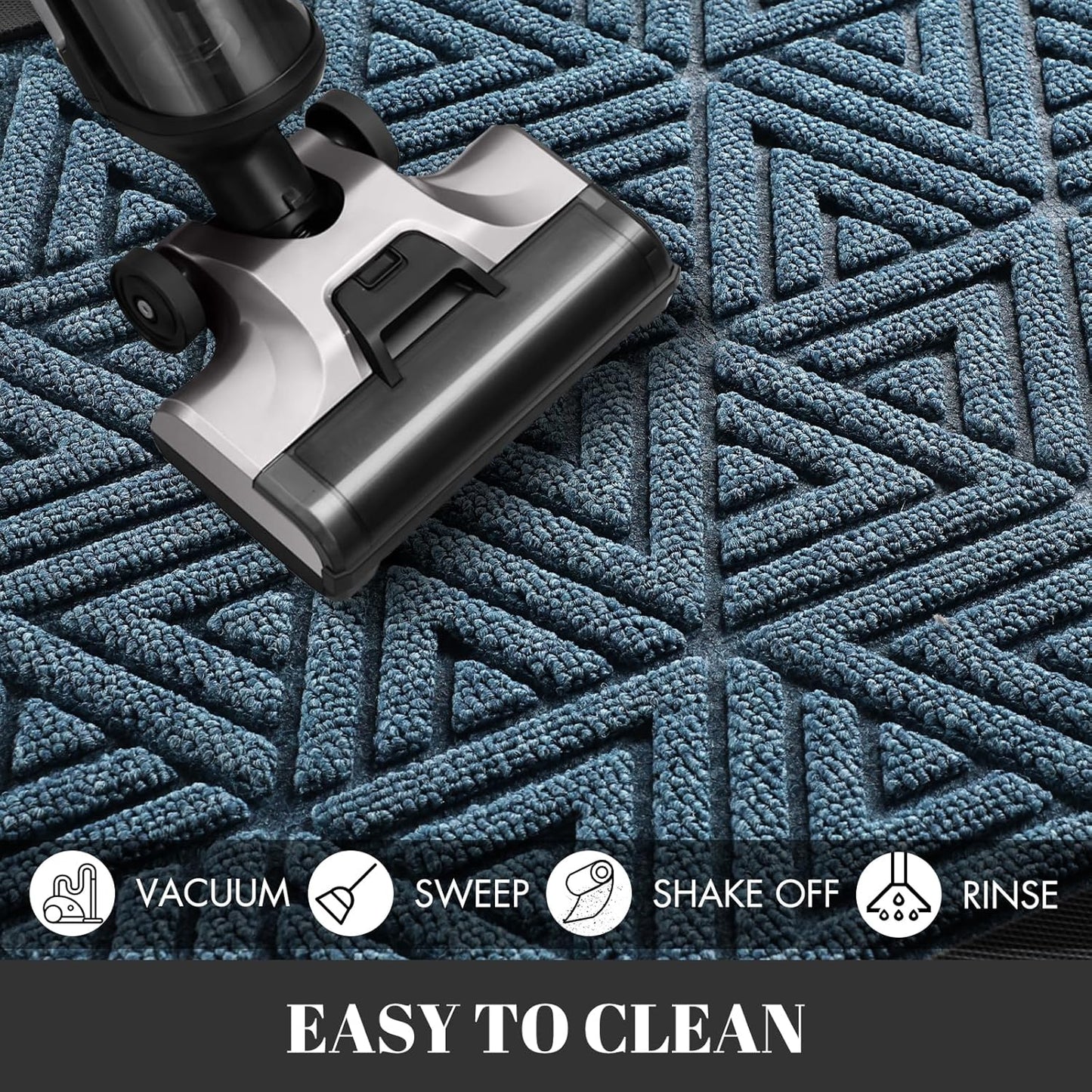 Yimobra Large Door Mat 36x24, All-Weather Waterproof Non-Slip Welcome Matt Outdoor, Heavy Duty Non