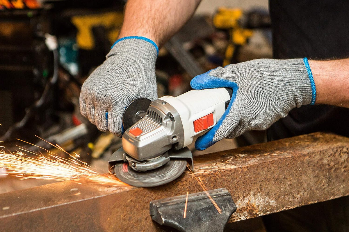 G & F Products - 3100S-10 120 Pairs Small Rubber Latex Double Coated Work Gloves for Construction