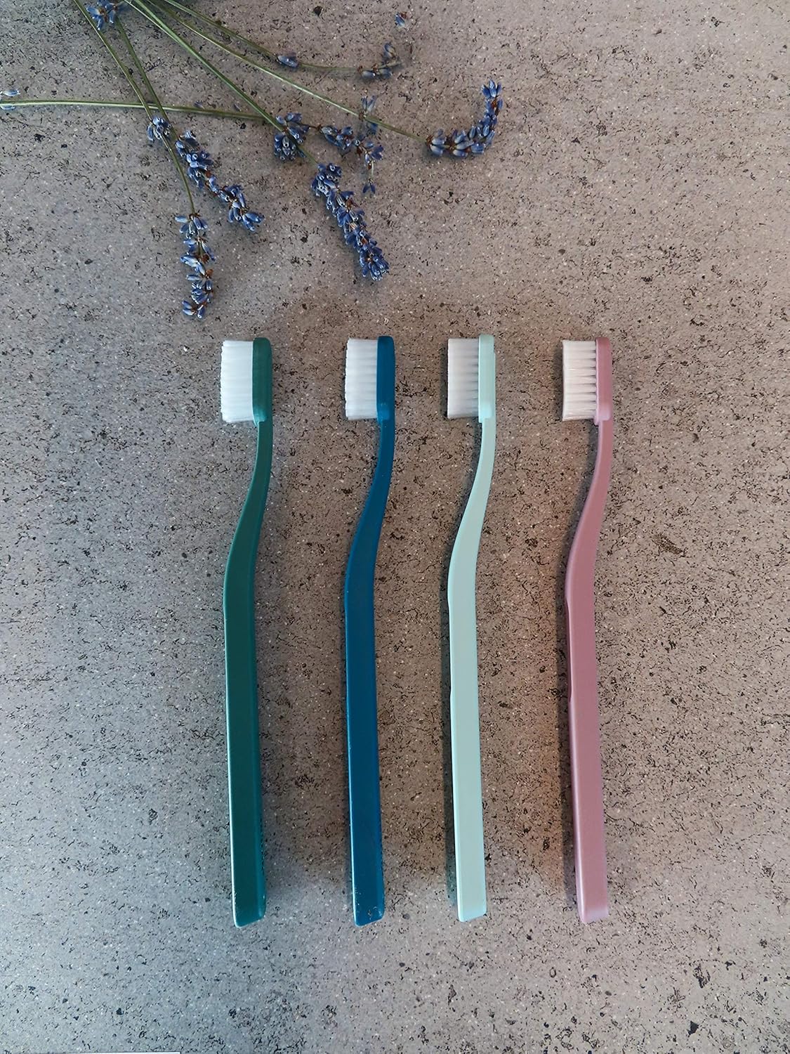 Jordan Green Clean Manual Toothbrush - Sustainable, Scandinavian Design, Soft Bristles, Mixed