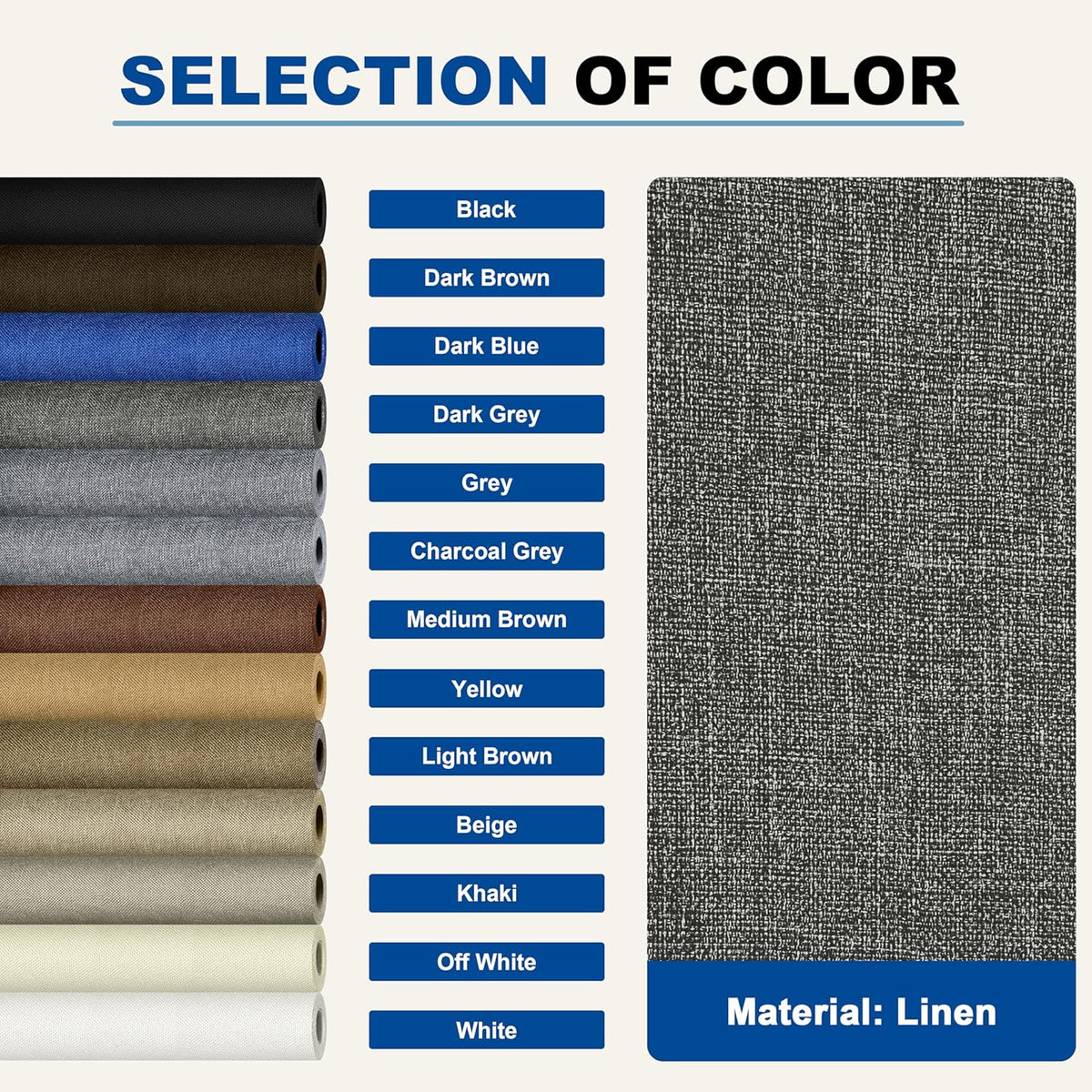 KING MOUNTAIN Linen Repair Patches, Self-Adhesive Fabric Patches, 4 X 63 inch Extra Size, Multi