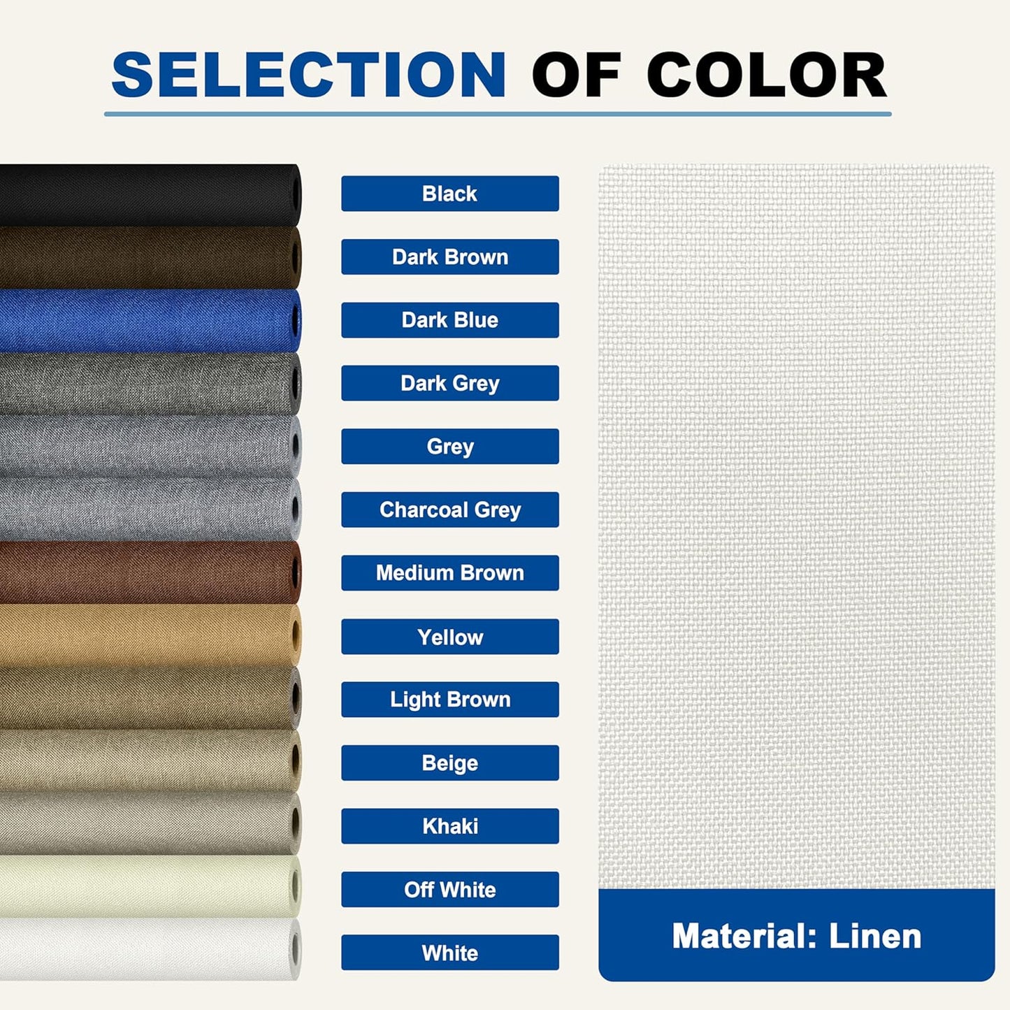 KING MOUNTAIN Linen Repair Patches, Self-Adhesive Fabric Patches, 4 X 63 inch Extra Size, Multi