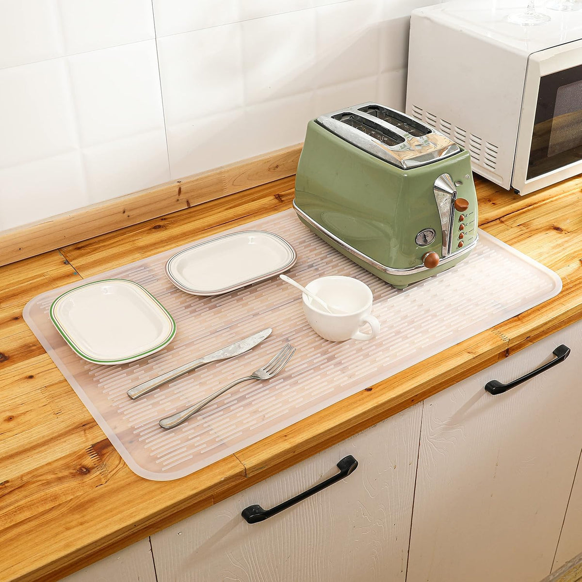 Silicone Dish Drying Mat for Multiple Usage,Easy clean,Eco-friendly,Heat-resistant Silicone Mat for