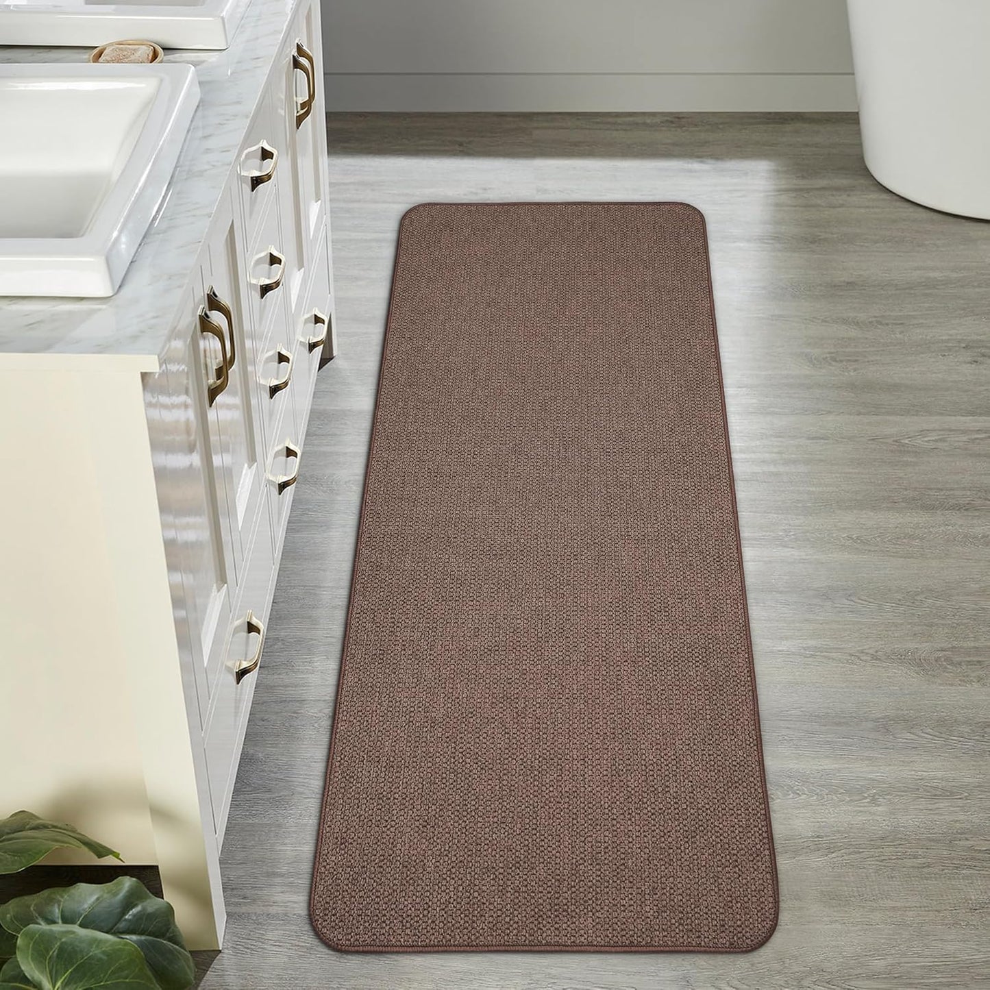 Bath Mat,Ultra Thin Bathroom Runner Rugs,Large Bath Mats for Bathroom,Quick Dry,Non-Slip,Machine