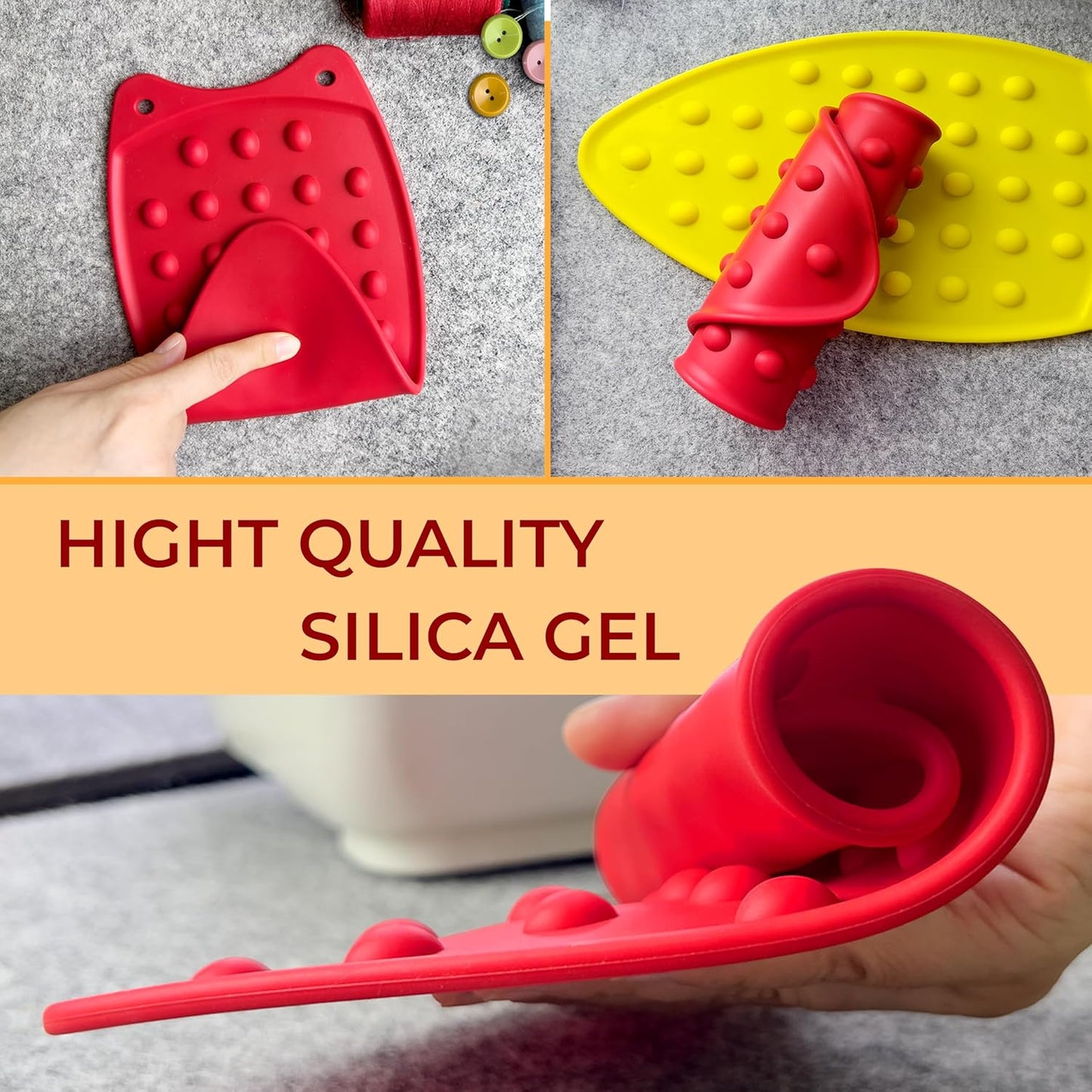 Savina Silicone Rest Pad for Ironing Board(2 Pack). Heat Resistant Pad, Thicker Version. Perfect