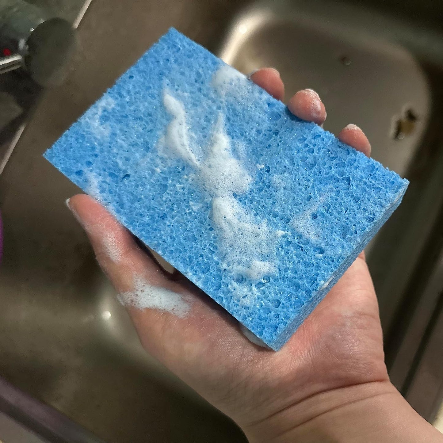 36 Pk Pop-Up Compressed Cellulose Sponges, Heavy Duty Scrub Kitchen Sponge, Clean Tough Messes