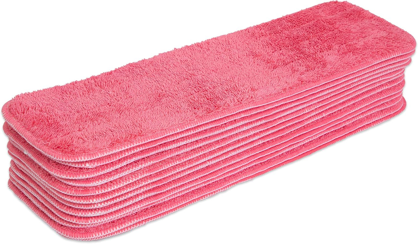 Arkwright Spray Mop Replacement Pads - (Pack of 12) Bulk Microfiber Flat Dry and Wet Refill Mop