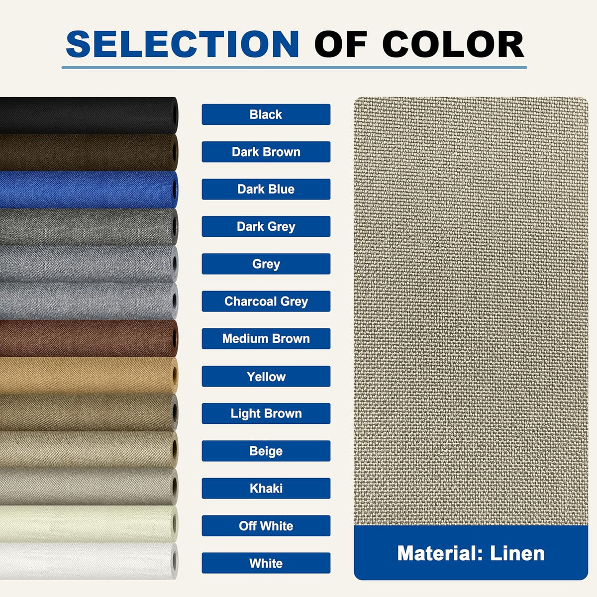 KING MOUNTAIN Linen Repair Patches, Self-Adhesive Fabric Patches, 4 X 63 inch Extra Size, Multi