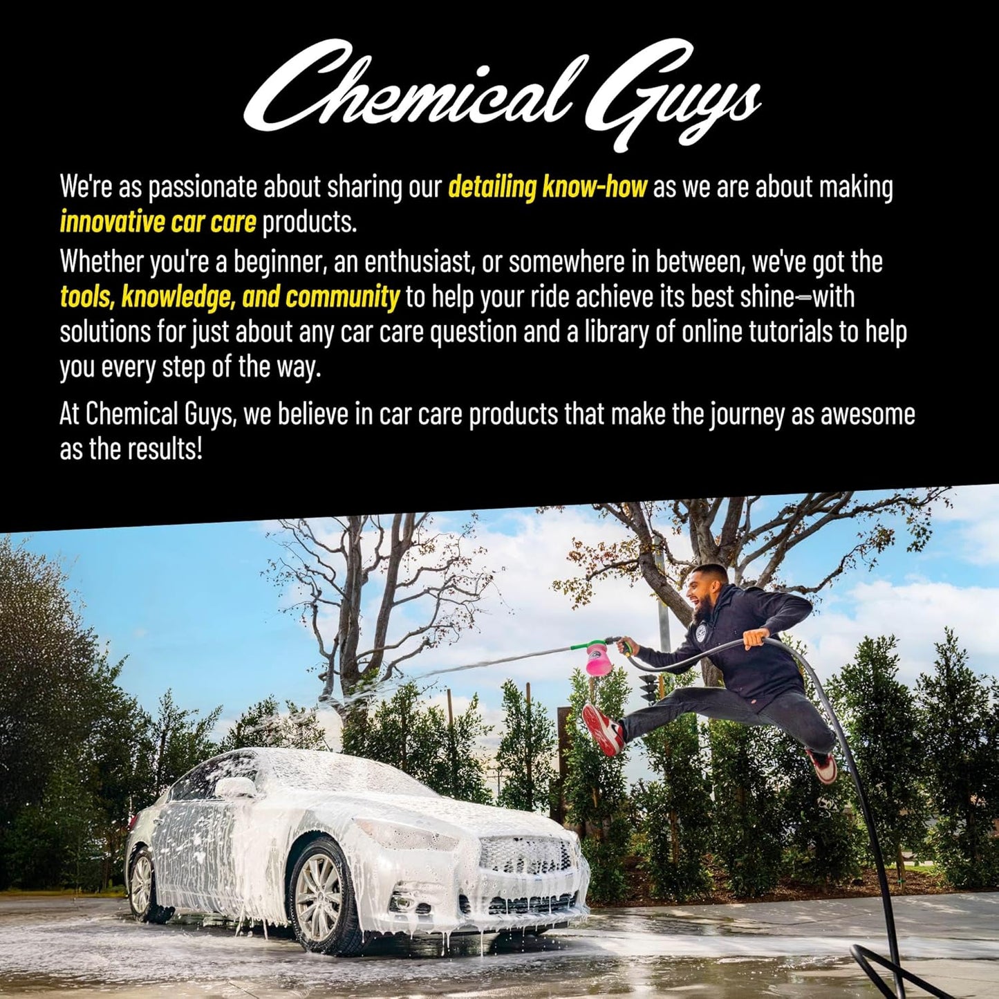 Chemical Guys Heavy Duty Bottle Sprayer - Chemical Resistant Trigger for Car Detailing, Adjustable