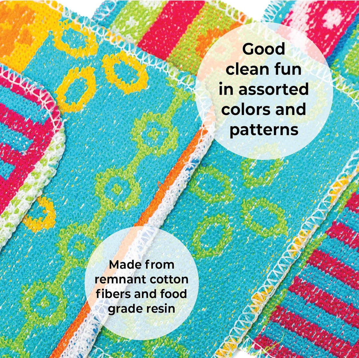 Skoy Scrub, 1-Piece Reusable, Non-Scratching Dish Scrubber for Kitchen and Household Cleaning
