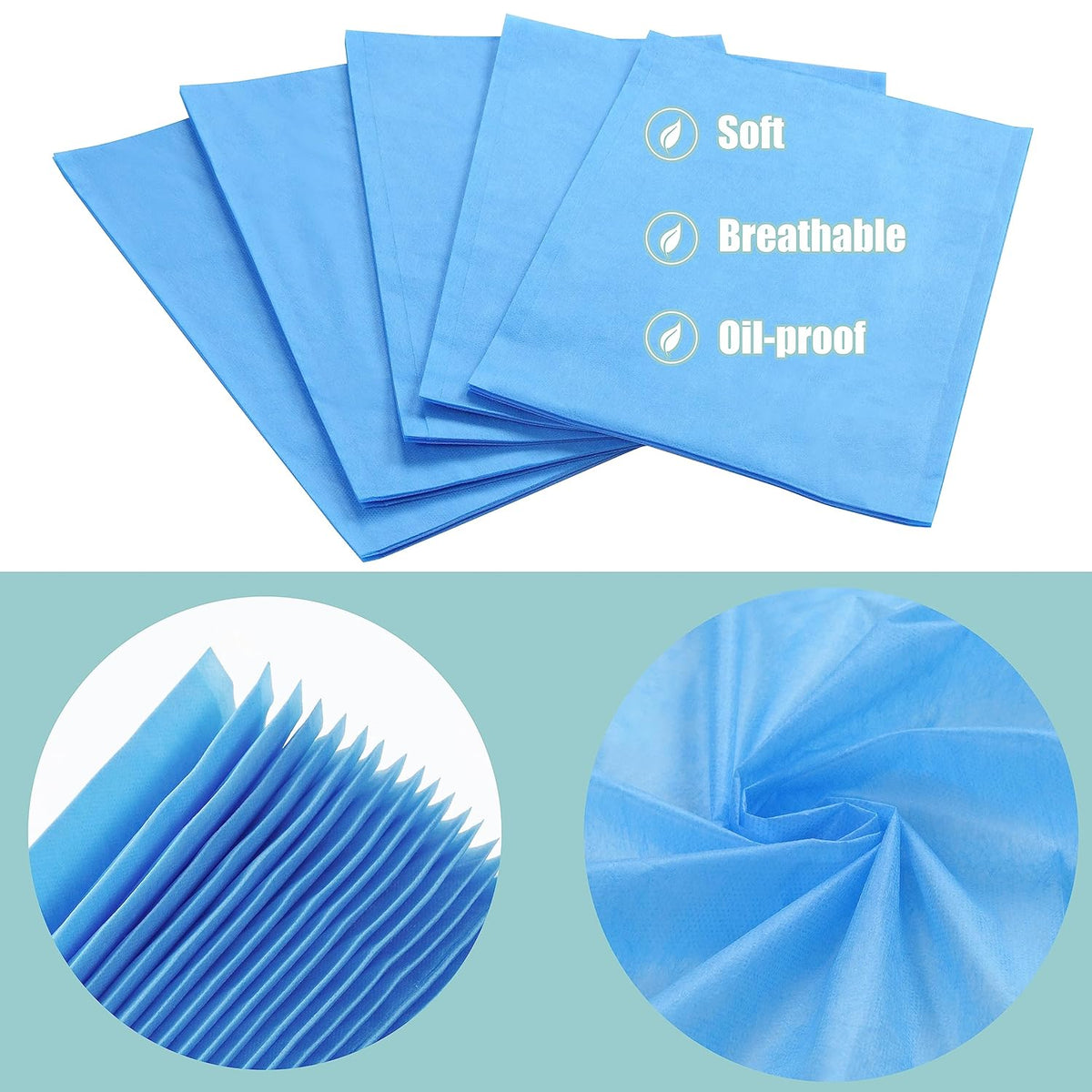 Disposable Bed Sheets for Massage Table 200 Pcs 31" x 71" Waterproof Massage Table Sheets Soft Non