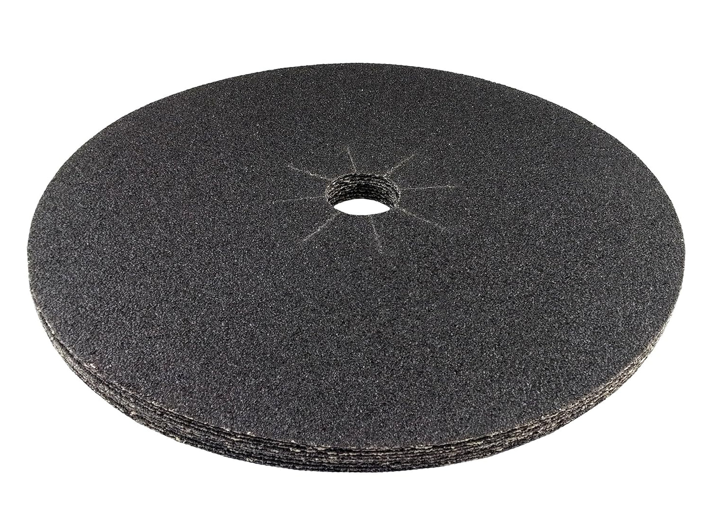 Starcke 16'' x 2'' Silicon Carbide Slotted Edger Floor Sanding Discs (10 Pack, 24 Grit)