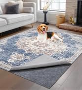 Non-Slip Rug Pads 1/4” Thick, 6x9Ft Waterproof Rugs Non Skid Rug Pad for All Floors and Finishes