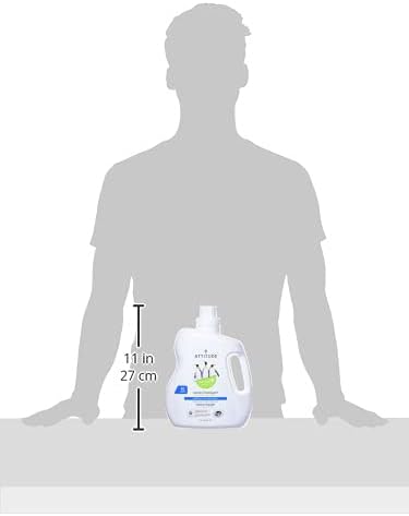 ATTITUDE Liquid Laundry Detergent, EWG Verified, HE Compatible, Plant-Based & Vegan, Natural