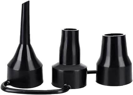 3 Sizes Black Air Pump Replacement Nozzles, Plastic Pump Nozzles,Inflatable Pump Nozzles Head,Air
