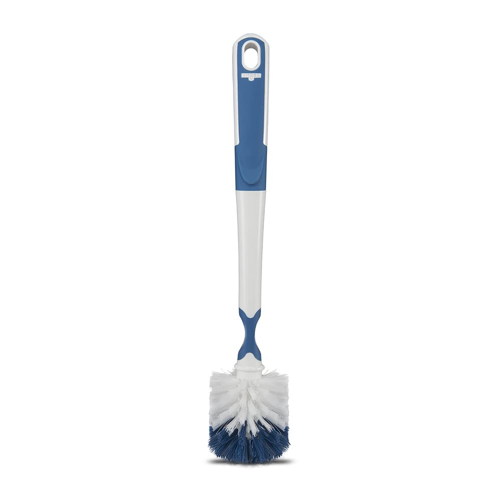 Unger 16” Flexible Glass and Bottle Scrub Brush, Extra-Long, Non-Scratch Cleaning Scrubber for