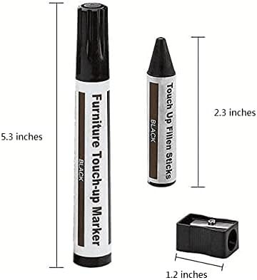 Furniture Repair Kit Wood Markers Wax Sticks, for Stains, Scratches, Wood Floors, Tables, Desks