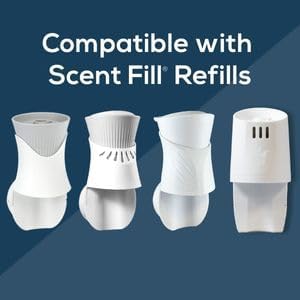 Scent Fill 100% Natural Eucalyptus Plug in Air Freshener, Scented Oil Refills, 2 Refills + Diffuser