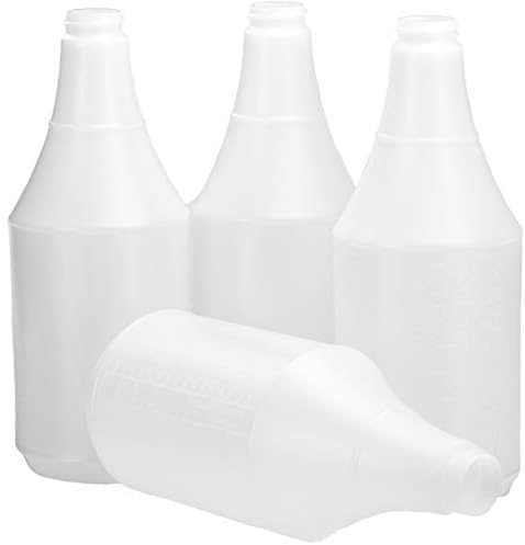 Commercial-Grade Chemical Resistant 32 oz Bottles ONLY 4 Pack Embossed Scale For