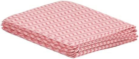 Superio Handy Wipes For Kitchen - Red Reusable Multi-Purpose Heavy-Duty Cleaning cloth for house