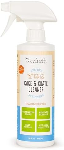 Oxyfresh Premium Crate & Cage Cleaner – Professional Dog Crate & Small Animal & Bird Cage Odor