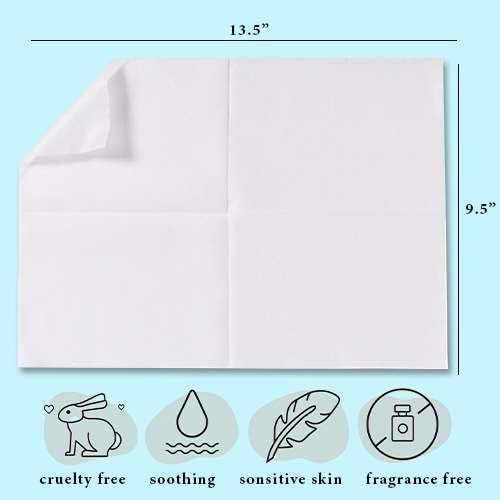Disposable Dry Wipes, 200 Pack – Ultra Soft Non-Moistened Cleansing Cloths for Adults
