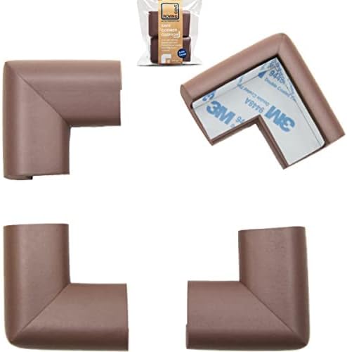 Roving Cove HeftyFit Corner Protector for Baby (4 Large Corners), Heavy-Duty Soft Rubber Foam