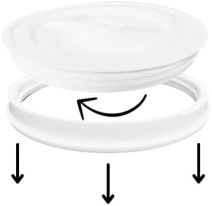 House Naturals 2 Gallon Food Grade BPA Free Bucket Container with Screw on White Lid (Pack of 2)