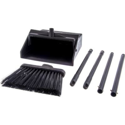 SPARTA Duo-Pan Upright Dust Pan and Broom Set, Essential Cleaning Tools for Home and Commercial